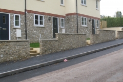 Medium Faced Flint Stone Wall