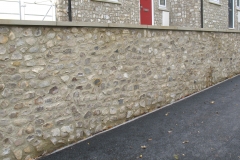 Medium Faced Flint Stone Wall